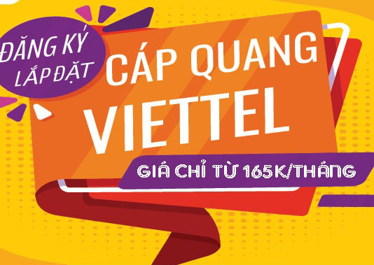 Lắp mạng cáp quang wifi Viettel ❇️ Combo internet truyền hình giá rẻ